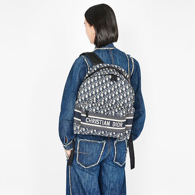 9a+ quality dior travel dior oblique jacquard backpack